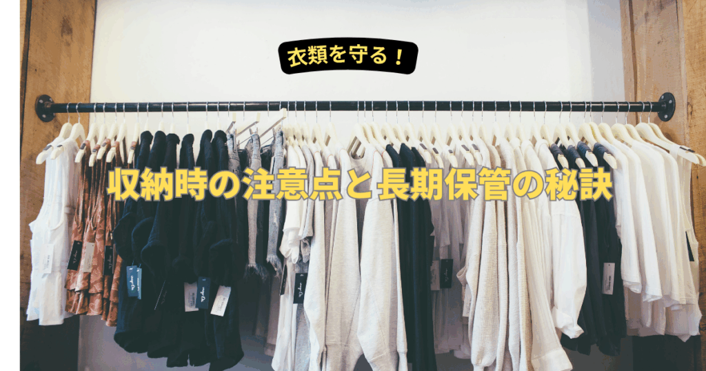 大切な衣類を守る!収納時の注意点と長期保管の秘訣