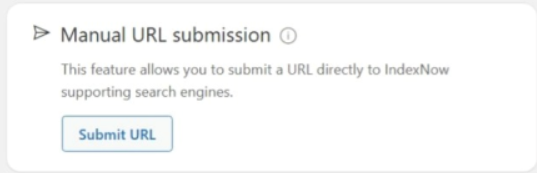 Manual URL submission